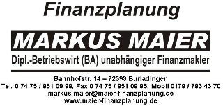 Finanzplanung Markus Maier